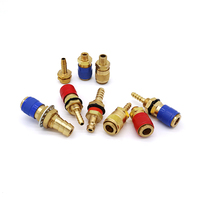 Adaptateur rapide pour torche de soudage MIG TIG, refroidi à l'eau et à gaz, rouge et bleu, 6 mm, 8 mm, 10 mm