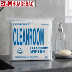 Kain Lap Industri Sekali Pakai Harga Murah, Bebas Serat, Bebas Debu, Kain Pembersih Ruangan Bersih, Ukuran 9x9 Inci - Product Image 2
