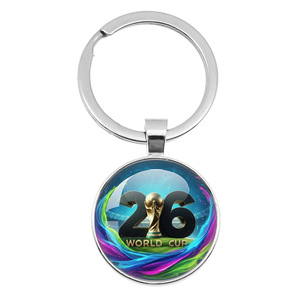 Llavero Promocional Redondo de Aleación de Zinc con Diseño de los 48 Países de EE. UU., Canadá y México 2026 - Product Image 3