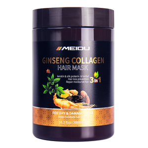 <span class=keywords><strong>Masque</strong></span> capillaire réparateur profond OEM <span class=keywords><strong>pour</strong></span> <span class=keywords><strong>cheveux</strong></span> abîmés, hydratant, lissant, nourrissant, au ginseng et au collagène Meidu - Product Image 3