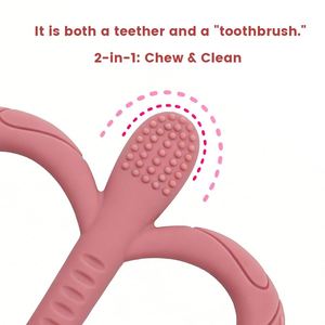 Jouet de dentition sensoriel doux en silicone sans BPA pour bébés, en forme d'animaux, pour soulager les molaires - Product Image 4