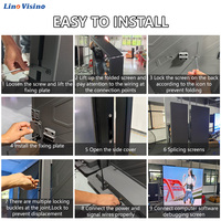 Pantalla LED Plegable Portátil para Carteles, Pantalla a Todo Color HD P2.5, Control por WiFi y USB, Panel de Señalización Digital Delgado