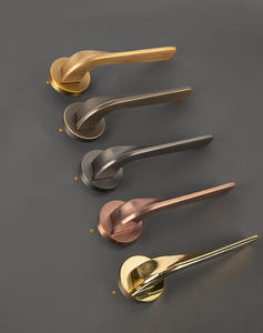 Antiker Messing Tür hebel Griff <span class=keywords><strong>Handel</strong></span> Türschloss Gerändelt Solid Black Passage Antiker Hebel Quadrat Schweres Türschloss - Product Image 3