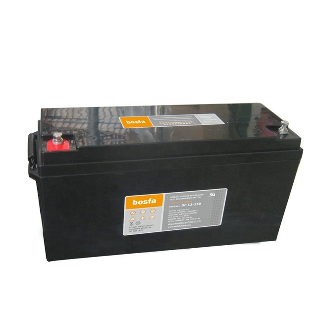 DC12-150 12V 150Ah Sealed AGM Deep Cycle Lead Acid Battery-Rechargeable for Electric Wheelchairs Solar Systems 8-10 Year Cycle