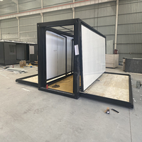 Maison conteneur carrée préfabriquée extensible, ignifuge et respirante - Modèle de solutions modernes pour appartements extérieurs et bureaux à domicile
