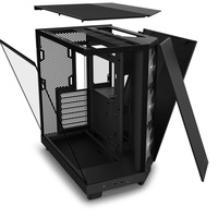 Estuche para computadora H6 FLOW RGB Negro con ventilador RGB Estuche para torre central Estuche para computadora para juegos Torre para juegos PC