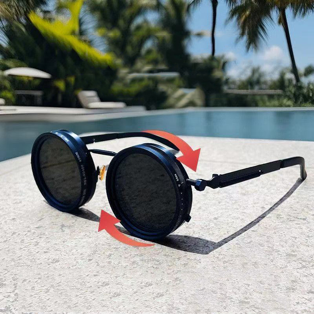 New Handmade Camera Nd9 Adjustable Dimming Sunglasses Fishing Filter Glasses Uv Resistant Polarized Rotatable Sunglasses