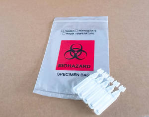 Milieuvriendelijke Op Maat Gemaakte Pillen Verpakking Plastic Biohazard Kangoeroe Zak - Product Image 1