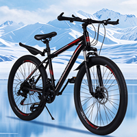 Sepeda Gunung Full Suspension Hitam Rangka Serat Karbon Rem Cakram 26 27.5 29 Inch MTB untuk Semua Medan Bersepeda
