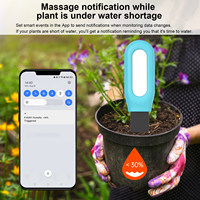 Haozee Tuya Smart Zigbee Capteur d'humidité du sol Température Humidité Mètre pour la maison Assistant Zigbee2mqtt pour jardin Garage Utilisation