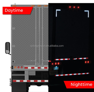 Nastro riflettente ad alta visibilità ad alta visibilità di sicurezza DOT--C2 rosso e bianco per camion e strada impermeabile autoadesivo di qualità - Product Image 4