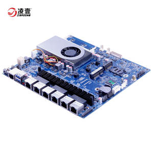 6 LAN сетевой безопасности брандмауэр Материнская плата Intel 6-го поколения Celeron 3865 маршрутизатор материнская плата - Product Image 2