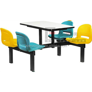Restaurant En Fiber De Verre Table de Cantine Scolaire et Chaise <span class=keywords><strong>Mobilier</strong></span> De Salle À Manger - Product Image 1