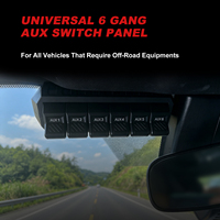 Kit de panneau de commutation auxiliaire universel OTTOVOXX à 6 boutons, panneau de commutation auxiliaire pour tous les véhicules, installation facile