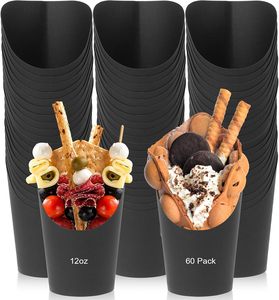 Emballage alimentaire jetable pour gaufres à emporter, boîte à crêpes en papier, porte-cône en papier - Product Image 1