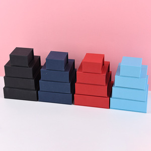 Custom Luxury Rectangle Rigid Jewelry <b>Box</b> Corrugated Cardboard <b>Gift</b> Packaging Matte Lamination Magnetic Closure Necklace Ring - Product Image 3