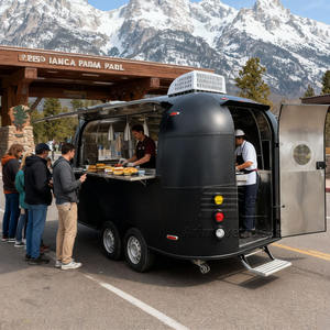 Nuovo <span class=keywords><strong>Design</strong></span> Vintage: Rimorchio per Cibo, Carretto per Tacos, Barbecue, Popcorn, Patatine Fritte, Rimorchio per Shawarma, Food Truck Mobile in Vendita in Australia - Product Image 4