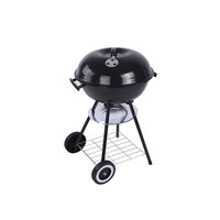 Barbecue pliant en acier émaillé de 17 pouces, sans fumée, pour camping, maison et extérieur, avec chariot – Vente en gros