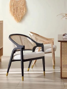 Chaises de salle à manger <span class=keywords><strong>en</strong></span> bois, meubles de maison populaires, café, <span class=keywords><strong>rotin</strong></span> coloré, <span class=keywords><strong>cuisine</strong></span>, Restaurant, prix d'usine - Product Image 5