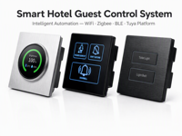 Système de contrôle intelligent des luminaires et des rideaux pour chambre d'hôtel WiFi RS485, compatible avec les applications vocales, pour fournisseurs d'hôtels en Asie du Sud-Est