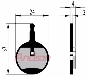 ผ้าเบรกจักรยาน YL-1018 สำหรับระบบเบรกไฮดรอลิก <span class=keywords><strong>AVID</strong></span> BB5 ผลิตจากโรงงานในจีน ขายส่งผ้าเบรกจักรยาน - Product Image 6