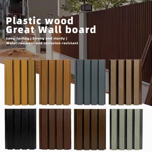 Vente directe d'<span class=keywords><strong>usine</strong></span>, panneau mural WPC moderne léger et facile à installer, systèmes de murs périmétriques pour piscine, extérieur, usage domestique - Product Image 6