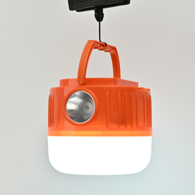 Durable PP Material LED Rechargeable Lantern with 3 Modes for Outdoor Work Repair and BBQ Party Solar Rechargeable Lantern