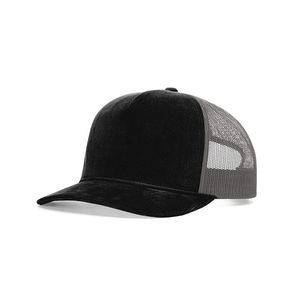 Gorra de camionero de malla 930 de alta calidad, gorra de pana de 5 paneles personalizada con cuerda, estilo Hip Hop para ropa de playa, venta al por mayor - Product Image 6