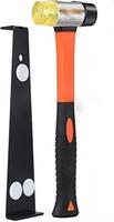 Kit 7 en 1 d'outils d'installation de sols en bois stratifié avec bloc de taraudage \ barre de traction \ règle triangulaire \ règle pliante \ coupe de sol