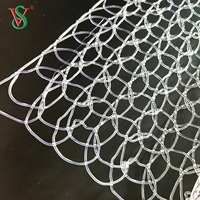 Résistance aux UV fait à la main Hotsale haute qualité décoration de noël motif lumières matériaux PVC maille filet tapis