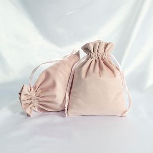 Custom Drawstring Velvet Jewelry Bag Dust-Proof Packaging with Logo Printing Recyclable Craft Gift Bag Manufacturer's Product - Product Image 2