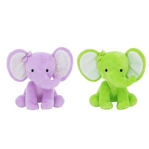 Elefante de Peluche Súper Suave y Adorable 2022, Elefante Morado de Peluche, Venta al por Mayor, Diseño de Logotipo OEM, Juguete de Peluche Suave - Product Image 1