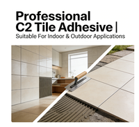 Adhésif pour carrelage acrylique de qualité C2 - Forte adhérence pour les carreaux de sol en porcelaine et en céramique, utilisation en construction