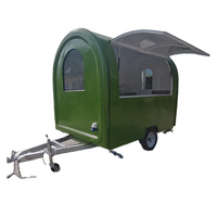 Mini-remorque alimentaire mobile pour shawarma, hot-dogs, avec équipement de cuisine complet, kiosque à pizza pour la vente de snacks de rue, crème glacée, café et services de traiteur