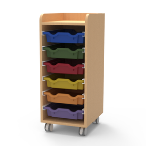 Plateau de bureau en <span class=keywords><strong>plastique</strong></span> pour jouets, <span class=keywords><strong>rangement</strong></span> d'armoire en bois pour école - Product Image 4
