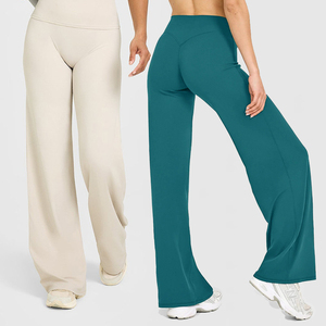 YIYI Sexy pantaloni da Yoga larghi da donna a vita alta pantaloni elasticizzati a zampa d'elefante comodi Leggings donna alla moda - Product Image 1