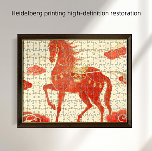 Fsc chứng nhận Tùy chỉnh màu Đỏ năm mới ngựa Câu Đố 100-1000 miếng nguồn nhà máy bán buôn cho người mua toàn cầu - Product Image 4