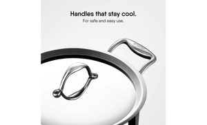 กระทะซอสทนทานแบบเหนี่ยวนำโลหะและอลูมิเนียมสำหรับงานหนักพร้อมฝาสแตนเลสสามชั้นสำหรับหม้อปรุงอาหาร - Product Image 3