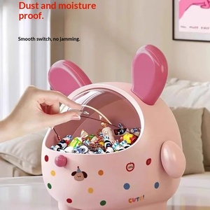 Caja de Almacenamiento de Plástico con Tapa, Diseño Creativo de Dibujos Animados, Gran Capacidad, a Prueba de Polvo, <span class=keywords><strong>para</strong></span> Artículos Diversos de Escritorio - Product Image 2
