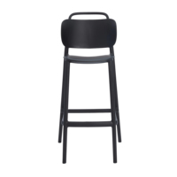 Tabouret de bar empilable moderne en plastique de conception italienne, hauteur de comptoir, pour intérieur/extérieur, salle à manger, usage commercial, salon, école