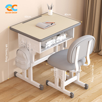 Petite commande Bienvenue Bureau d'apprentissage avec rangement Bureau moderne et chaise Échantillon disponible Bureau d'étude et chaise Combo