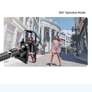 Seguimiento facial automático 360 rotación cardán inalámbrico Bluetooth estabilizador Flexible Selfie Stick trípode con luz de relleno LED Q18 - Product Image 5