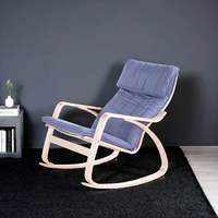 Chaise de salon extérieure moderne en bois, légère, durable et confortable pour la maison, le bureau et l'appartement