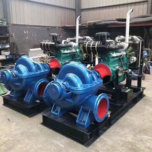 Pompe centrifuge horizontale à double aspiration à haut débit, pompe à eau d'irrigation robuste - Product Image 3