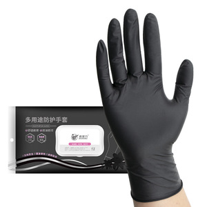 ถุงมือไนไตรล์สีดำหนาทนทานต่อกรดและด่างสำหรับล้างจานในครัวทำความสะอาดอาหารใช้ครั้งเดียว - Product Image 2