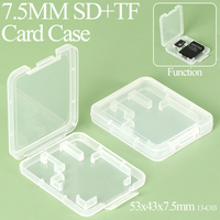 Пластиковый мини-кейс YUZMEI для карт памяти Micro SD+TF, тонкий футляр для хранения электронных аксессуаров