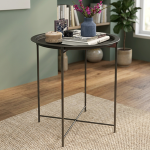 Modern Round Iron <b>Side</b> <b>Table</b> <b>Set</b> of 6 Colors White Yellow Blue Gray Lavender Pink Durable Living Room Furniture - Product Image 3