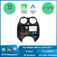UIS 7870 Android Auto OBD2 DSP RGB Radio untuk Mobil Nissan March 2010-2015, Navigasi GPS, Car Play, Layar 2K, Garansi 1 Tahun