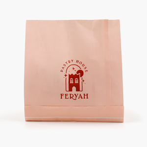 Negozio biodegradabile tutta la vendita di prodotti rosa eco-friendly personalizzato classica carta <span class=keywords><strong>pasticceria</strong></span> sacchetti di imballaggio - Product Image 3