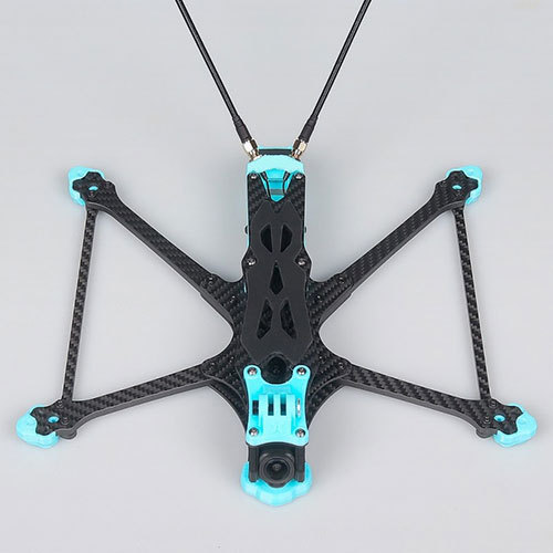 Foxeer MEGA 7-Inch 305mm Wheelbase FR DC Frame Carbon Fiber Drone Kit Brace Thickness 4mm for FPV RC Racing DIY